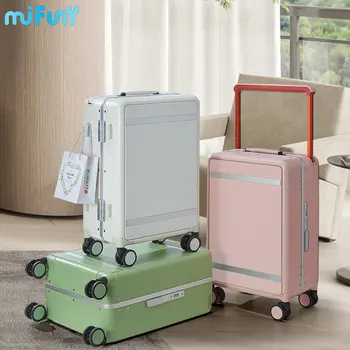 MiFuny מטען מתגלגל מסגרת אלומיניום רחב לקשור רוד קיבולת גדולה טרולי נסיעות עסקים מזוודות לשאת על מזוודות עם גלגלים. התמונה