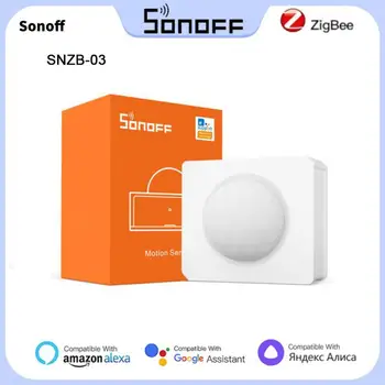 SONOFF SNZB-03 ZigBee חיישן תנועה סוללה שימושי בית חכם חיישן המכשיר מזהה תנועה בזמן אמת EWeLink אפליקציה של שליטה מרחוק התמונה