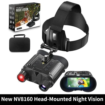 חדש NV8160 ראש רכוב ראיית לילה מכשיר טקטי הקסדה דו-עינית דיגיטלית HD אינפרא אדום 1080P ראיית לילה מכשיר הטלסקופ התמונה